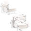 Fauteuil pivotant surdimensionné avec rotation à 360 °, tissu, coussin lombaire inclus Chaise ronde de 53,96 po, revêtement, 3 coussins pour plus de confort-56130631