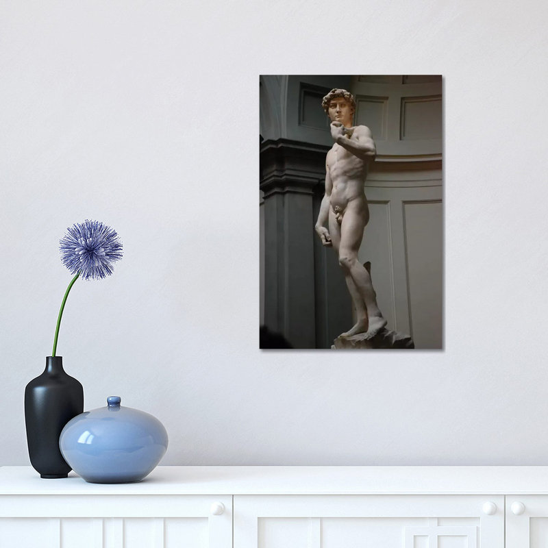 David by Michelangelo - Wrapped Canvas Print, 30.48 cm H x 45.72 cm W