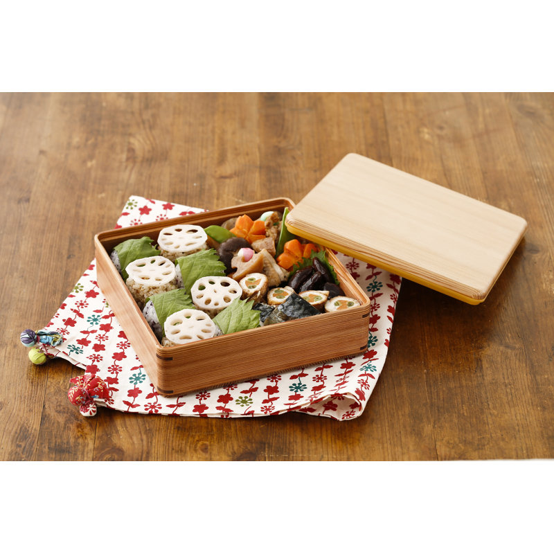 Boîte carrée bento Bardugo, Brun