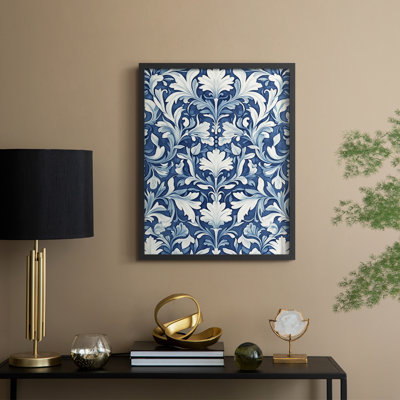 WM MORRIS Series DCLIII  -Premium Framed Print -Ready to Hang - No Nails RequiRed