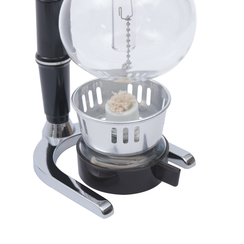 Vacuum Coffee Maker 3 Cups Siphon Syphon Coffee Maker Tabletop 360ml, 3 Cups