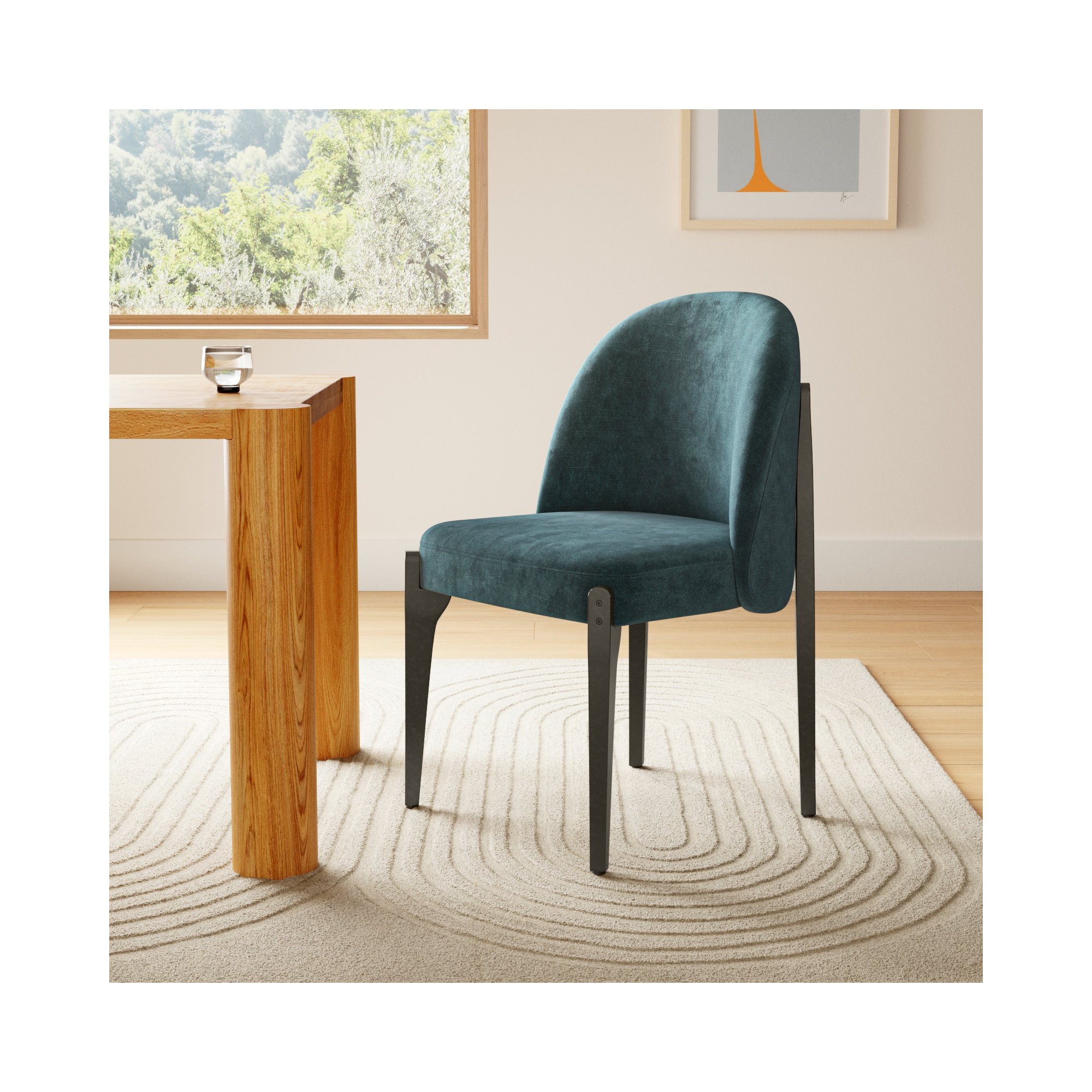Pietta Dining Chair (set of 2), Blue