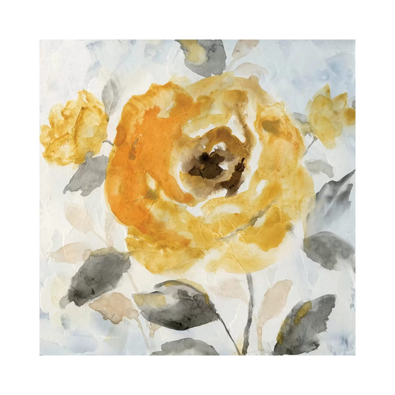 Honey Rose II by Nan - Wrapped Canvas Painting, 30.48 cm H x 30.48 cm W