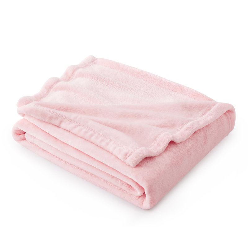 Couverture polaire Cozy Winter Collection 300GSM pour canapé, canapé, lit, Rose, L 50 po x L 60 po