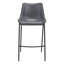 Chaise de comptoir Magnus gris foncé et noir-795160723