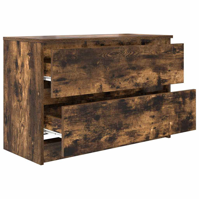  TV Cabinet 35x54 Cm Engineered Wood, Smoked Oak, 80 cm