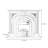 White Solid + Manufactured Wood Electric Fireplace