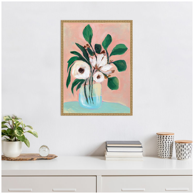 «Blush in Bloom» par Nikita Jariwala, reproduction d'art sur toile encadrée