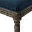 2 chaises de salle à manger bleu marine - Tissu, structure stable, style moderne et chic