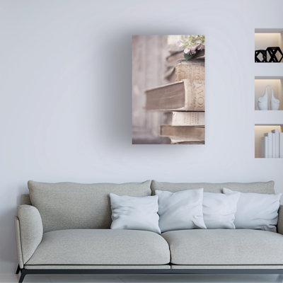 Art sur toile, "Symphonie de livres I"