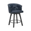 26"Swivel Upholstered Counter Stool With Metal Frame-1927740137
