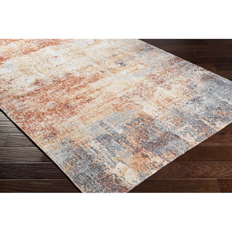 Cedrone Modern Boho Burnt Orange Area Rug, Runner 80 x 220cm