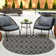 Tapis d'extérieur Charcoal_Unique Loom