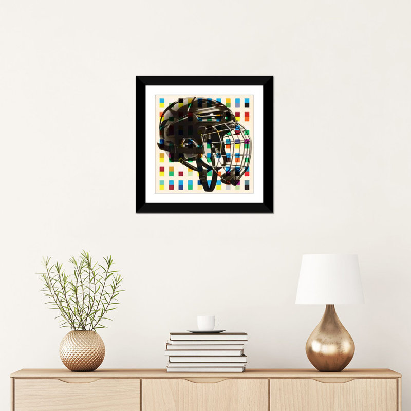 « canada », impression sur toile mask, Papier d'art encadré noir, Blanc, H 16 po x l 16 po x P 1 po