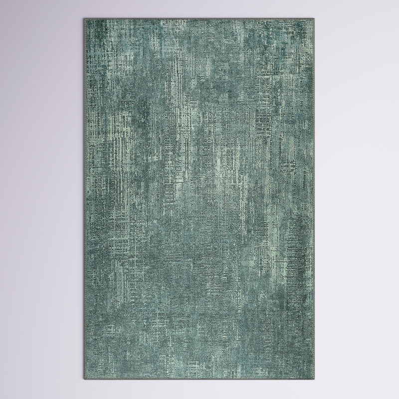Tapis Pomonok London Elements, Rectangle 8 pi 4 po x 11 pi 6 po, Sarcelle