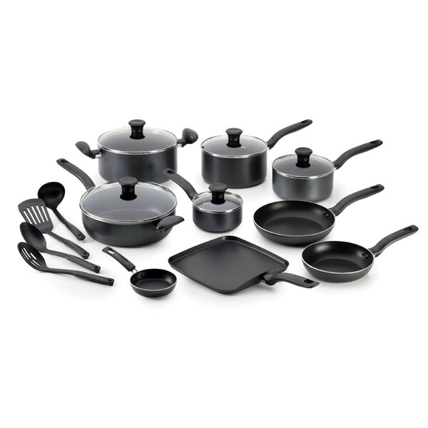 T-fal Specialty Nonstick Saute Pan with Glass Lid 5 Quart Oven Safe 350F  Cookware, Pots and Pans, Dishwasher Safe Black