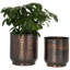 Ensemble de pots à fleurs en métal 2 pièces Baldur-295133897