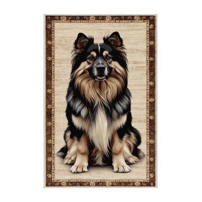 Washable South Russian Ovcharka Dogs Area Rug