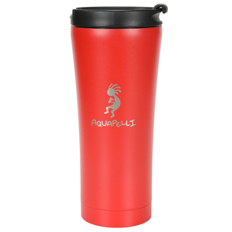Tasse de voyage en acier inoxydable 16 oz isotherme 16 oz, Rouge aurore