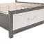 Grand lit plateforme avec rangement pour pied de lit 1pc (seulement lit)