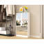 Améliorez votre espace! Armoire de rangement moderne à chaussures à miroir avec 3 tiroirs rabattables - idéale pour le vestibule et l'organisation du salon