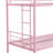 Metal Bunk Bed Pink Twin Over Twin-1134713192