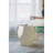 18x18x21" Hexagonal Capes Capiz Stool, Cream/Yellow