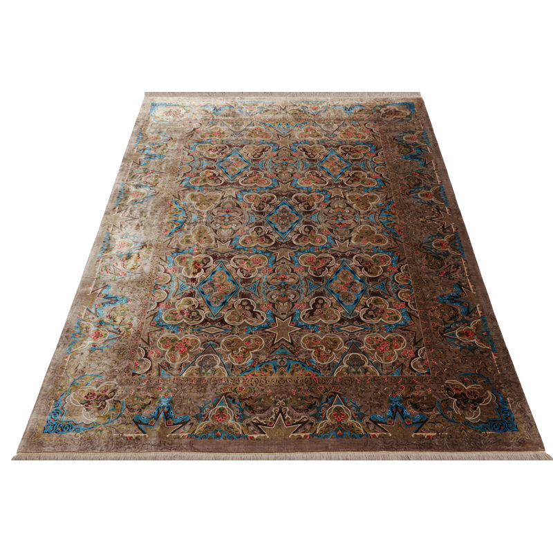 The Jahanshah Collection Handmade Silk Area Rug