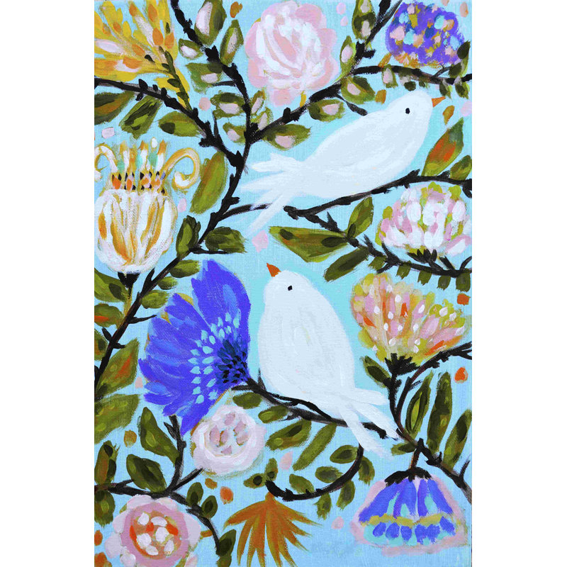 Sweet Love Birds II, H 18 po x l 12 po