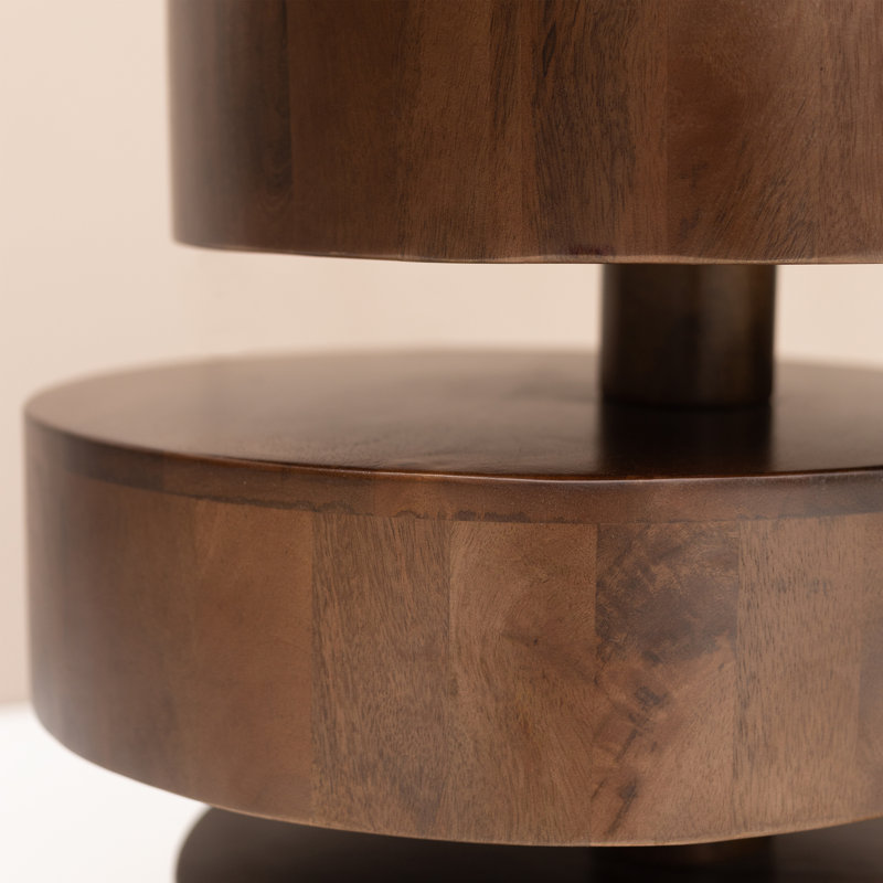 RILEY SIDE TABLE-MANGO SOLID WOOD