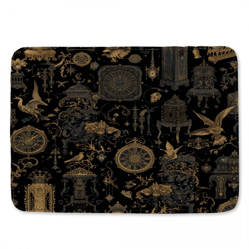 Tapis de bain Ornate Clocks, L 24 po x L 17 po