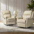 Inglenook 32" Wide Genuine Leather Power Swivel Standard Recliner Set Of 2