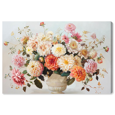 Art floral florale sur toile Vase classique Florale par Art Remedy