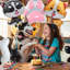 Dog Party Supplies,7pcs Dog Birthday Foil Balloons Set