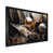 Impression noire sur toile encadrée sélectionné
