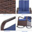 Chaise berçante avec repose-pieds réglable