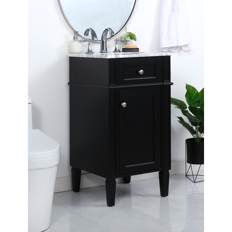 Rivers 18'' Single Bathroom Vanity with Marble Top