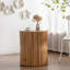 Table basse cylindrique de style rétro avec motif en relief vertical, table basse, table de salon-841357016-841357018