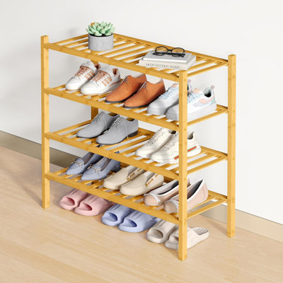 4 Tier Bamboo Shoe Rack