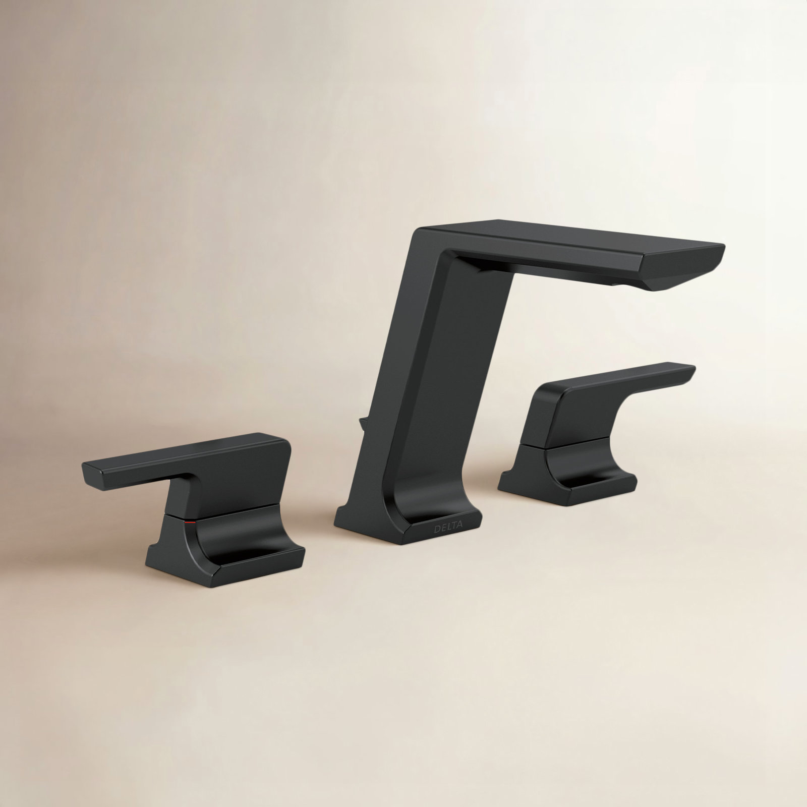 Pivotal® Widespread Bathroom Faucet with Drain, Matte Black