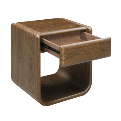 Lanza Dark Walnut End Table w/Drawer