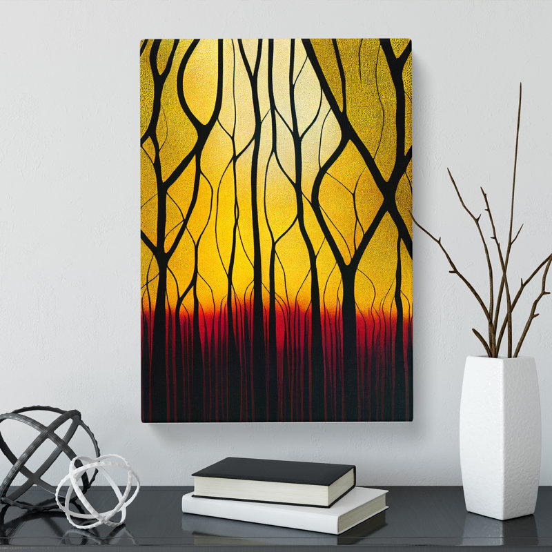Tsang Rain Forest Abstract - Wrapped Canvas, 50cm H x 35cm W x 3cm D