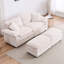 Canapé modulaire surdimensionné à assise profonde et siège réversible avec 2 repose-pieds et coussins-312829226