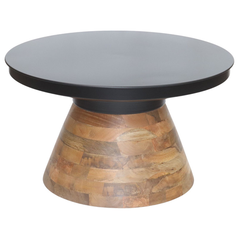 Table basse Richard en noyer et noir