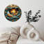 Horloge murale Sunset Fox Ocean