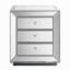 Armoire à trois tiroirs avec finition miroir en perles
