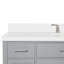 Meuble-lavabo simple 54 po avec plateau en quartz blanc Macnair-85364408