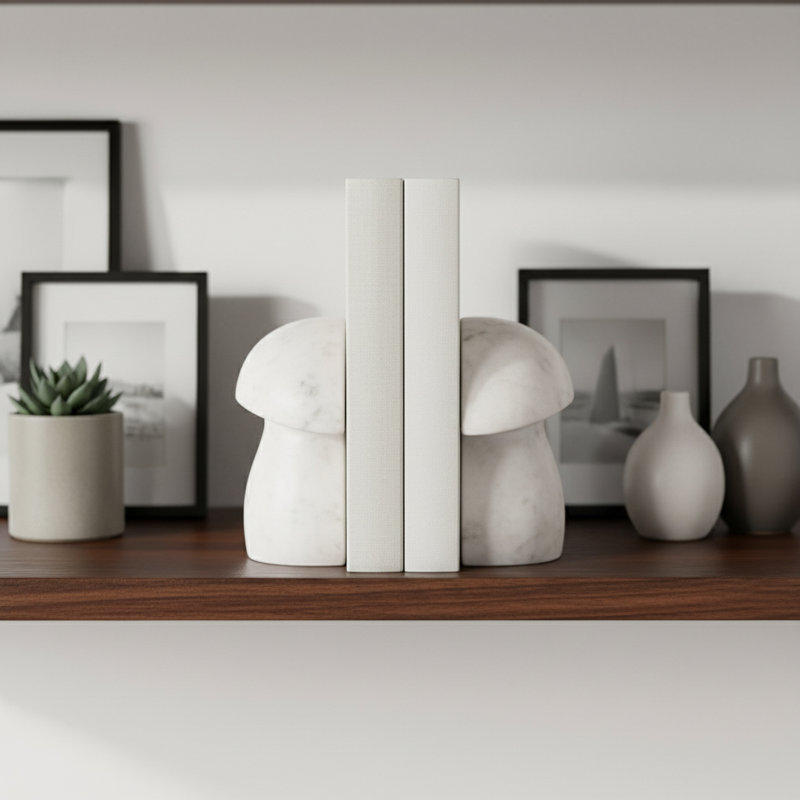 Sagebrook Home Mushroom Bookends