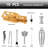 10 Piece Bartender Kit - Bar Tool Set Cocktail Shaker Set -  Bamboo Stand