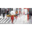 Abstract cloudy city street - 24"x48" Framed canvas